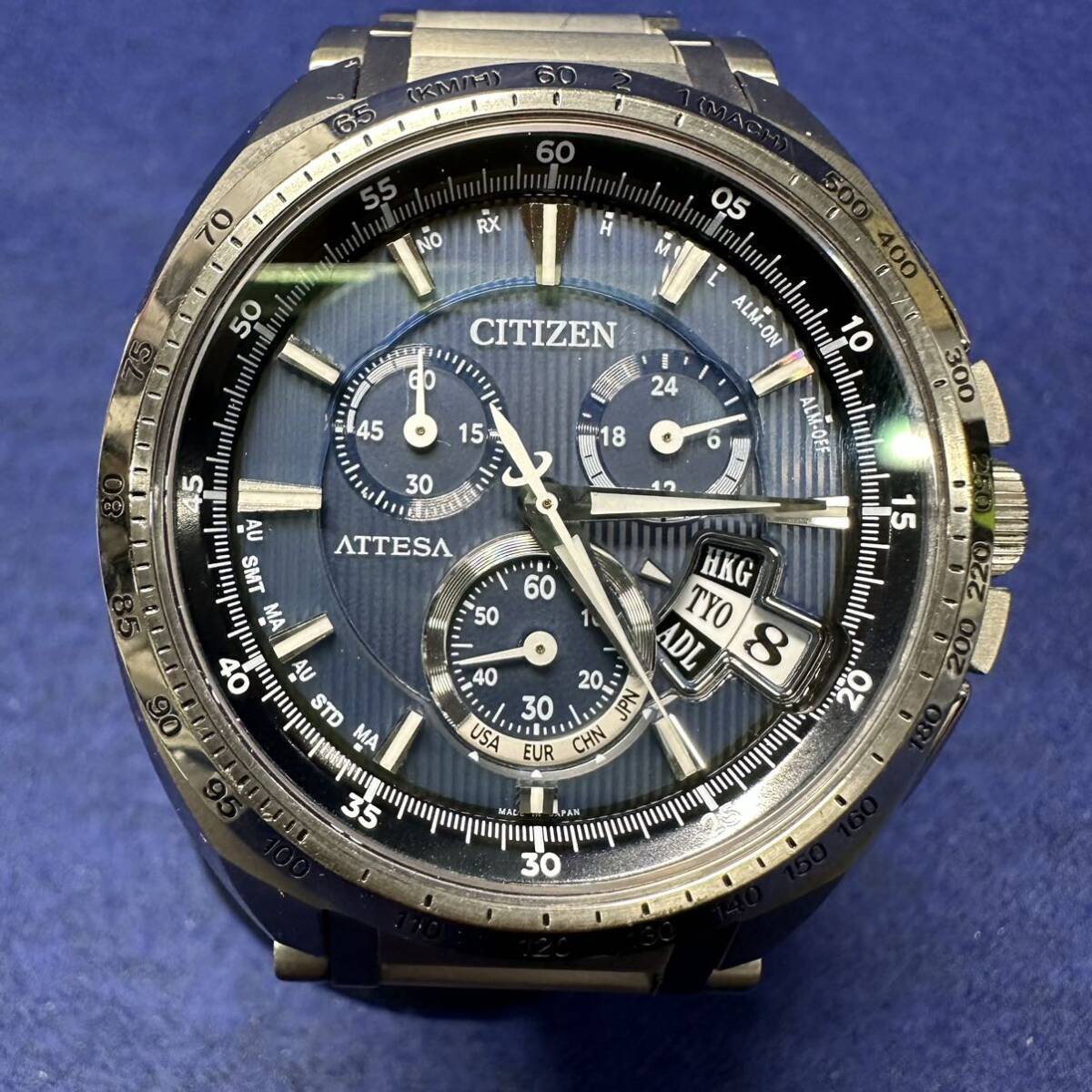 T352/【中古品】シチズン CITIZEN アテッサエコドライブ H610-T016791 電波ソーラー _画像1