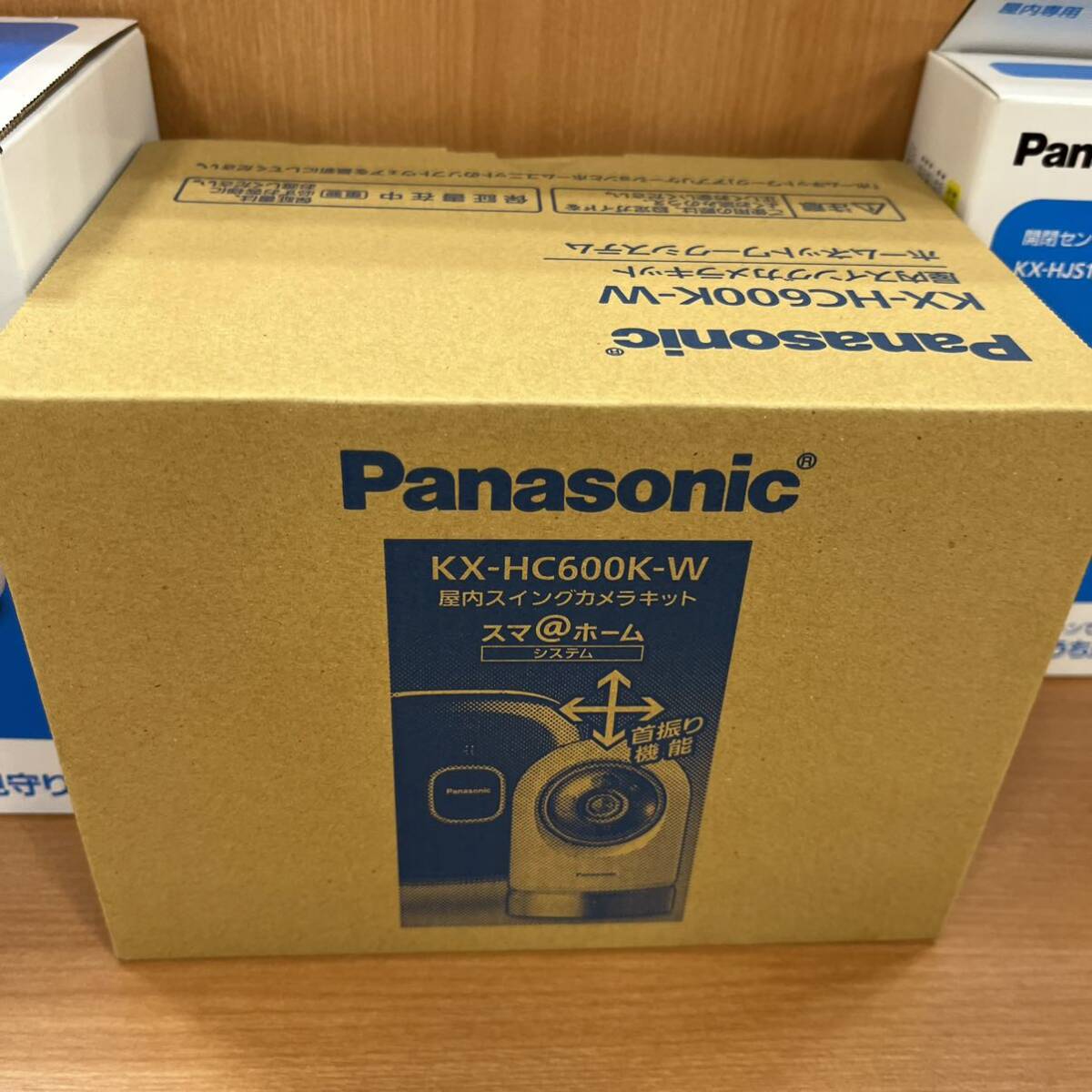 T3149/【個人保管品】Panasonic KX-HJB1000-W KX-HC600K-W KX-HJS100W-Wホームネットワークシステム 屋内スイングカメラキット開閉センサーの画像3