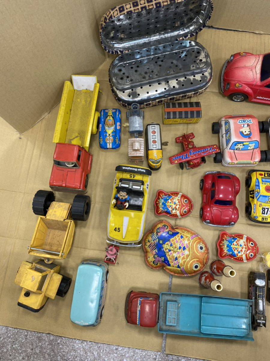 R2/【中古品】不二家 ブリキ Jimmy toys Disney 車 まとめ 缶 昭和 レトロ おもちゃ 玩具 ミキハウス 当時もの_画像10