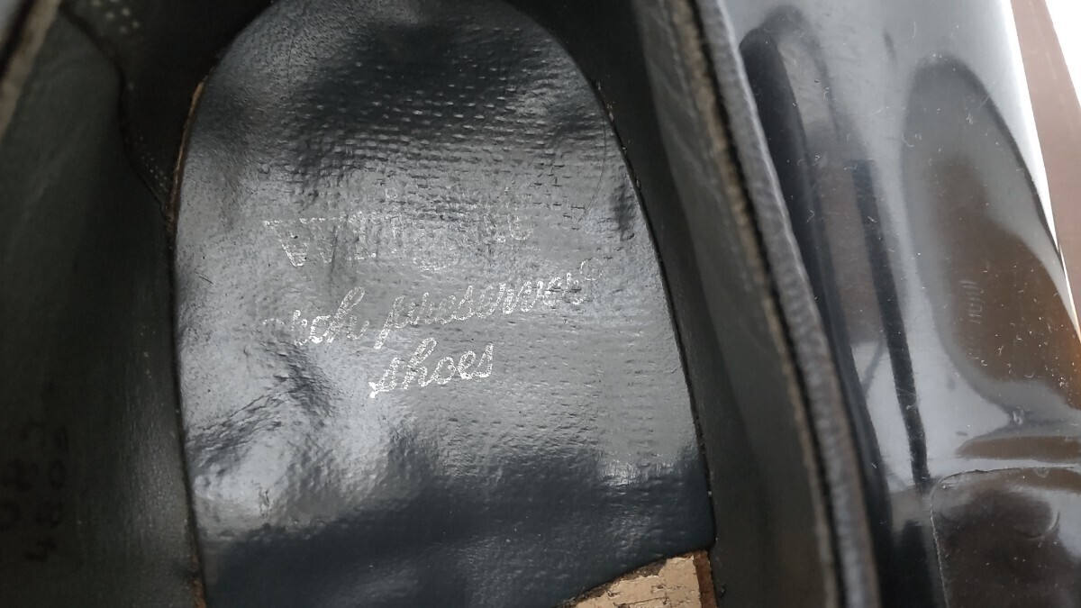 wright light leather shoes monk strap US7.5D 25.5cm Vintage Alden flow car im correction shoes 