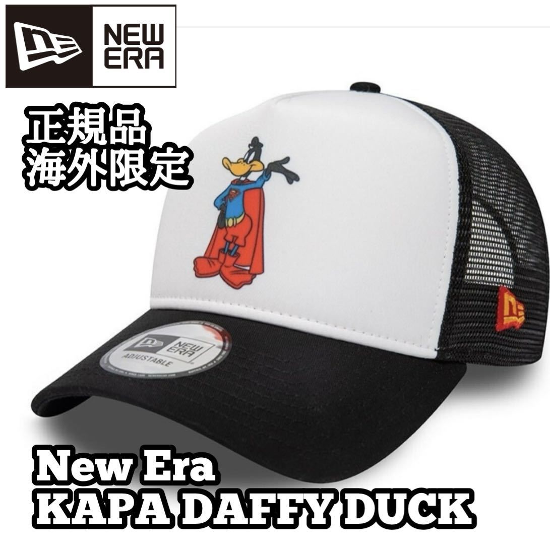 ニューエラ NEWERAスナップ キャップ 帽子 メッシュ Looney Tunes 海外 コラボ Superhero Duffy Trucker_画像1