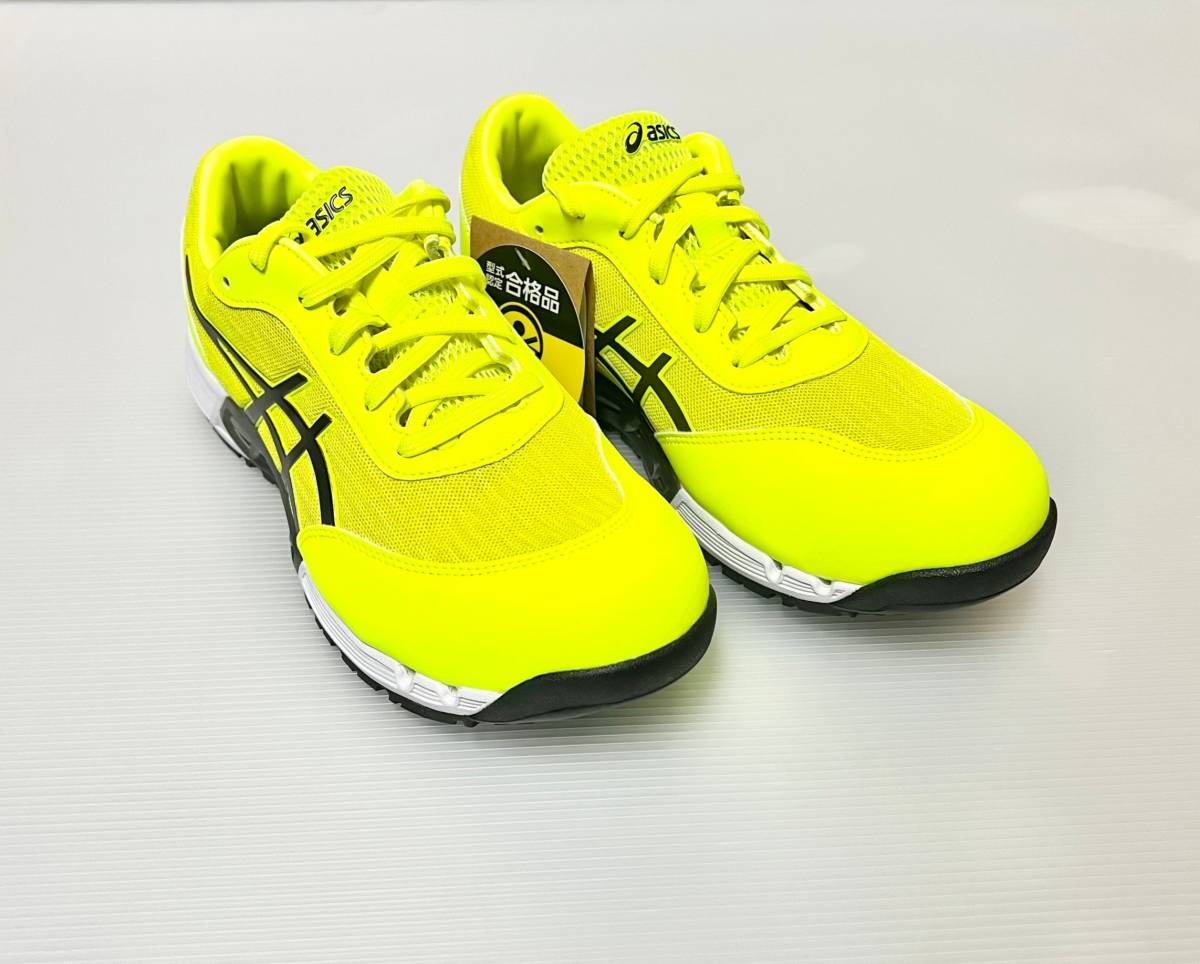 [* new goods unused *]*27.5cm/ Asics ( stock )/ASICS/ safety shoes wing jobCP212 AC safety yellow × black / regular price :¥15,950( tax included )