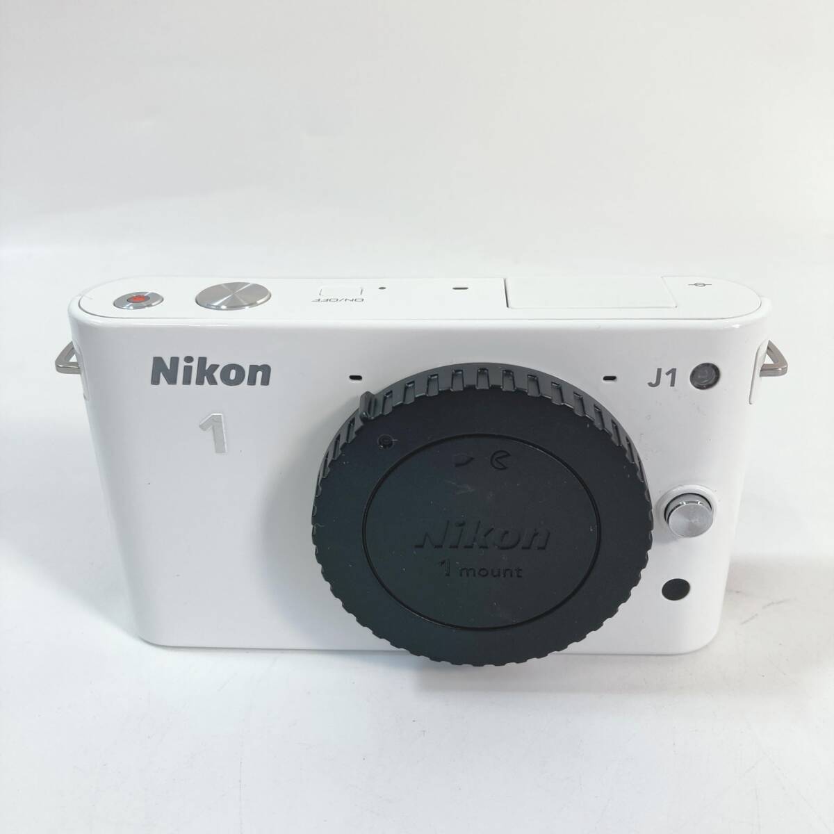 送料込み Nikon ニコン ミラーレス一眼カメラ Nikon 1 J1 ニコンワン ジェイワン レンズキット ホワイト N1 J1HLK WH C28-240120-005-C_画像2