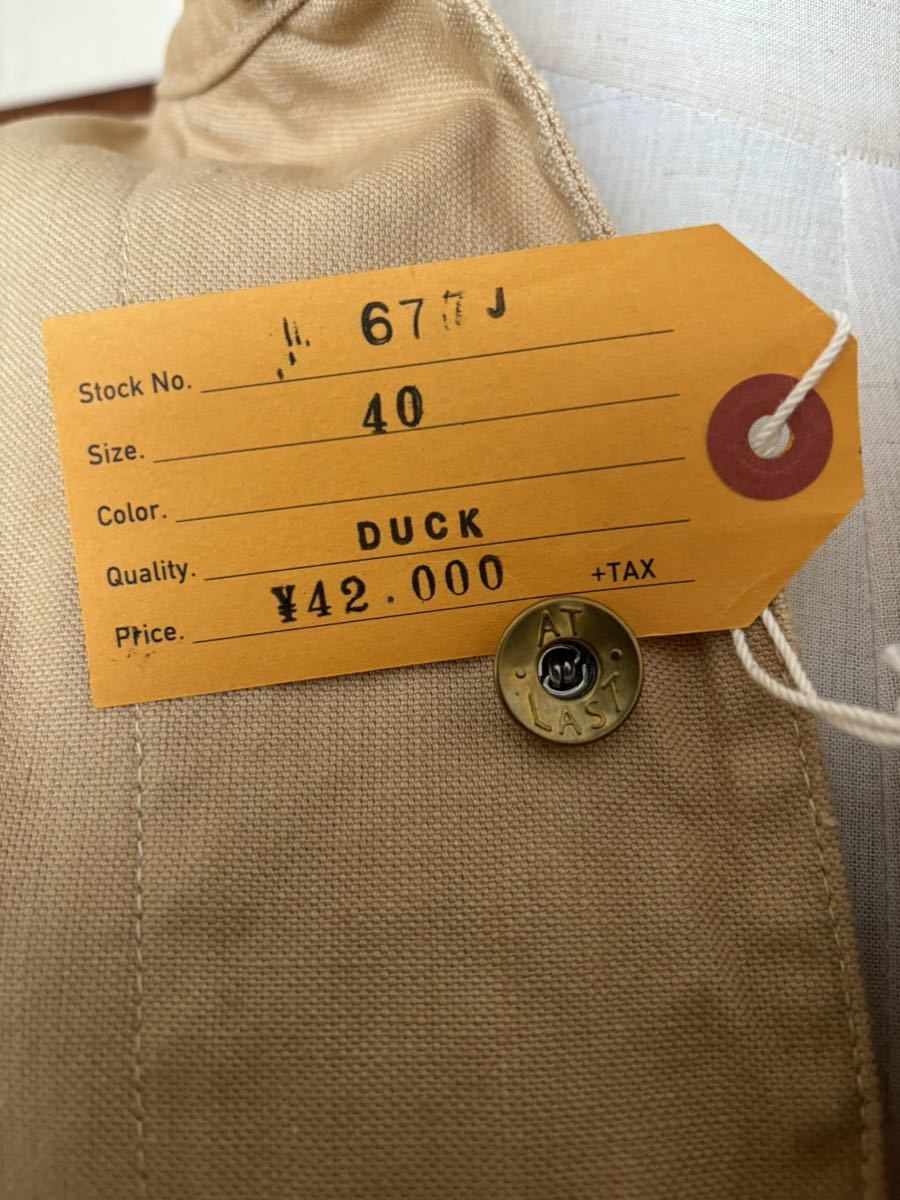 送料込み 即決 未使用 At Last & Co DUCK BEIGE アットラスト 送料込み 即決 未使用 At Last & Co DUCK BEIGE アットラスト