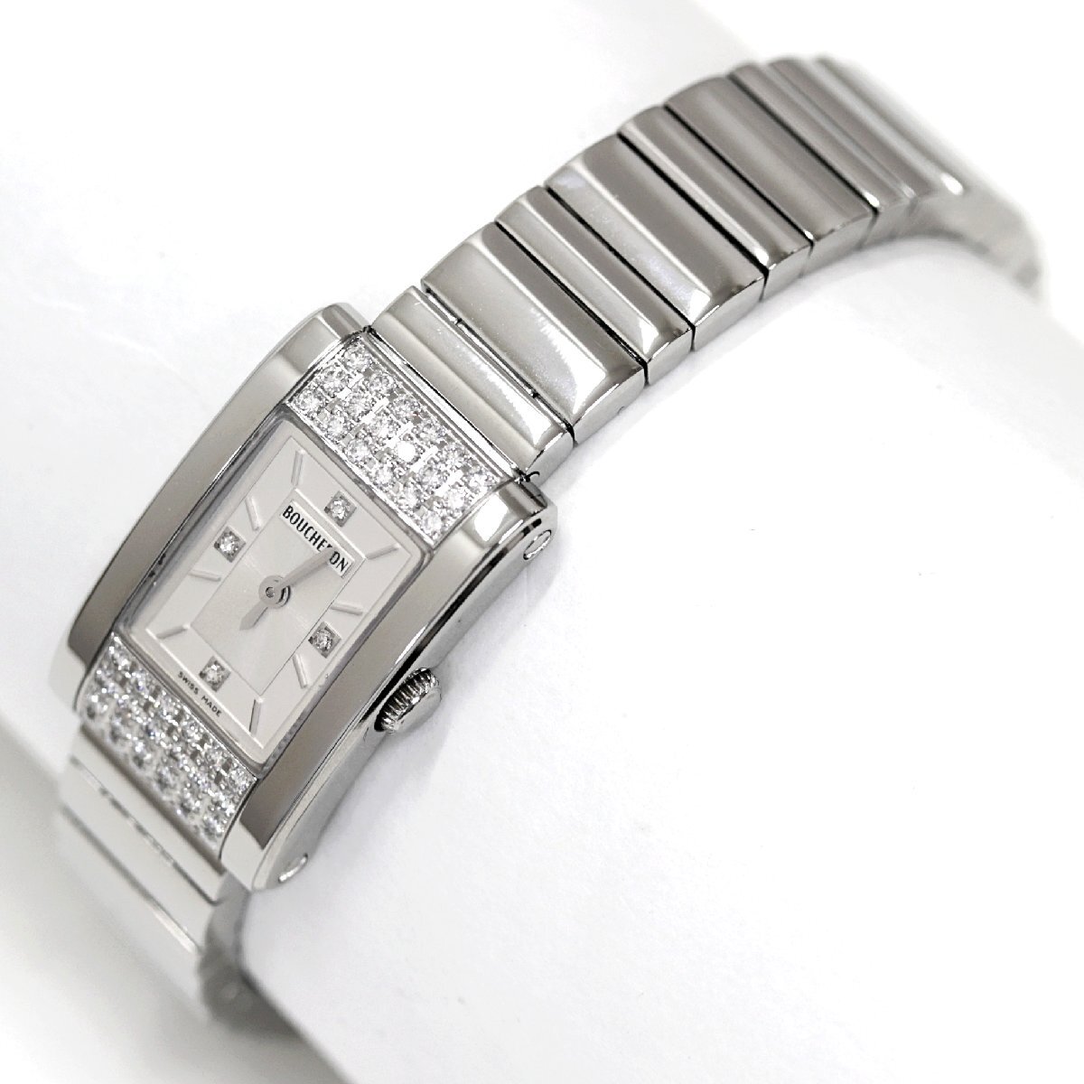  Boucheron rek язык gyula-WA005506 наручные часы бриллиантовая оправа diamond 4P кварц женский 