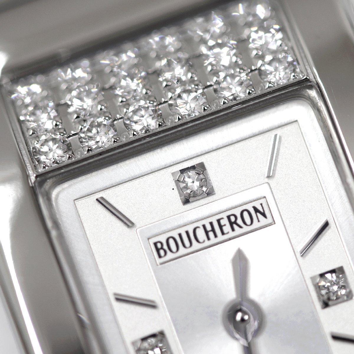  Boucheron rek язык gyula-WA005506 наручные часы бриллиантовая оправа diamond 4P кварц женский 