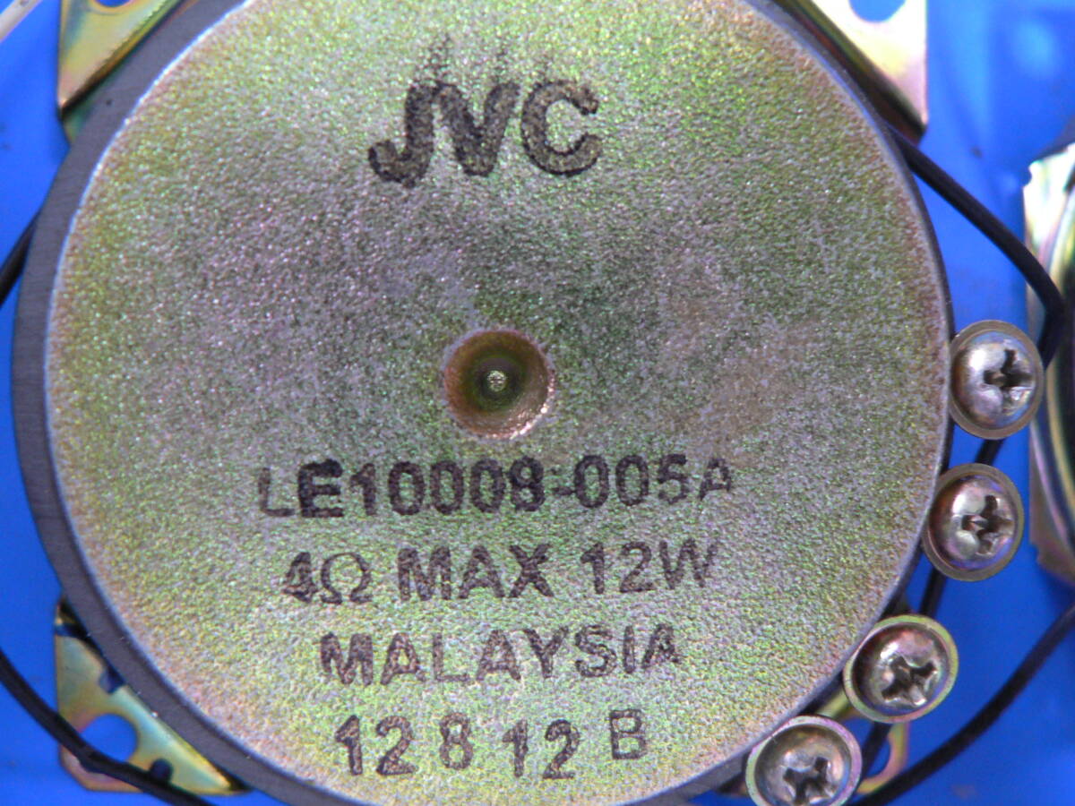  postage the cheapest 410 jpy sound 60-06: Victor * radio-cassette from out did speaker 1 against (2 piece set )JVC LE10008-005A 4Ω-12W diameter 80mm operation goods 