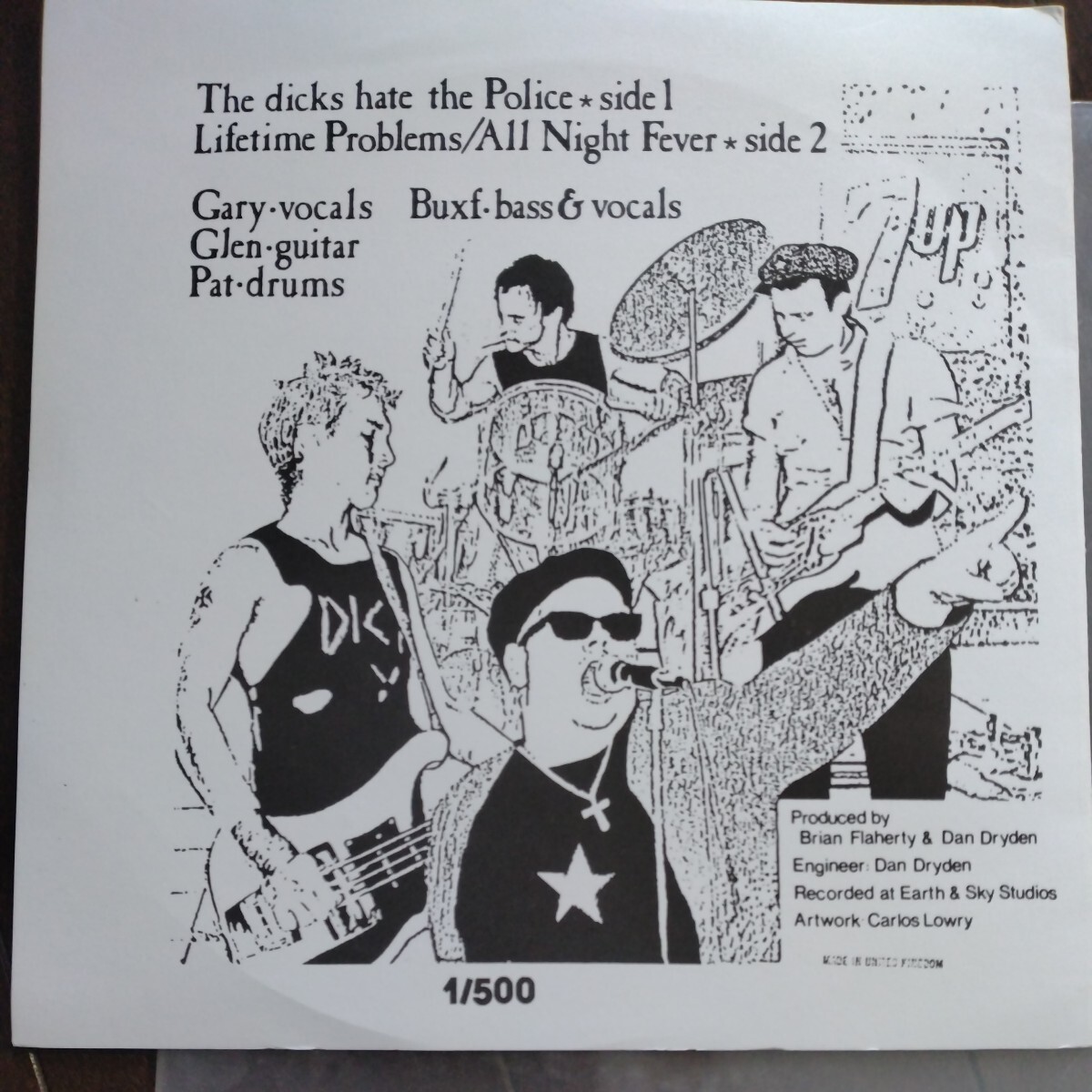 EPコピジャケ THE DICKS [HATE THE POLICE]_画像2