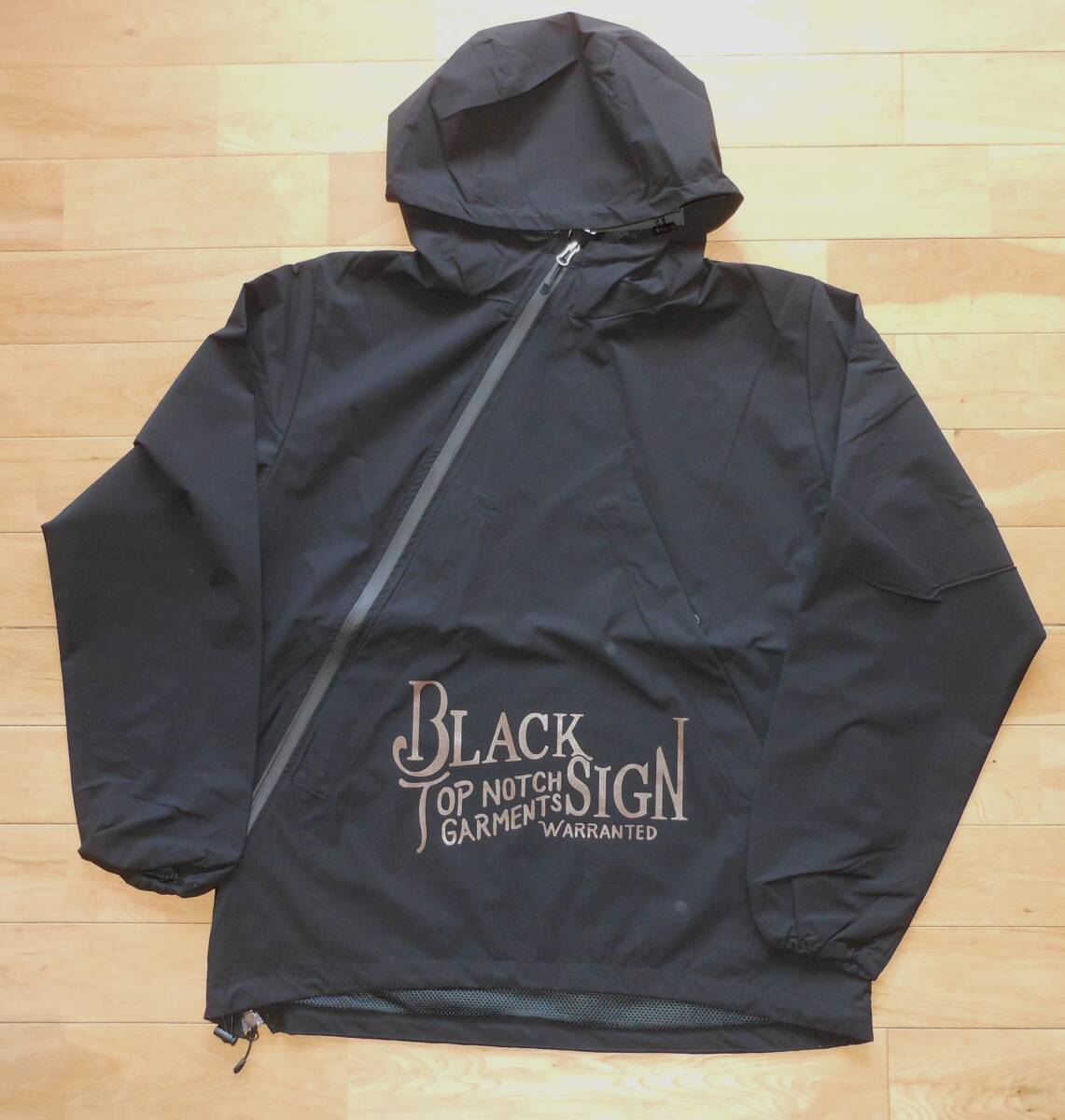 新品 ★ BLACK SIGN ブラックサイン 「HIGH-SAPEC BS ANORAK PARKA」アノラックパーカー L 定価：46,200 円_画像9