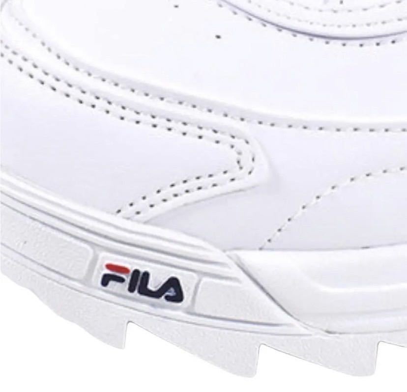 * regular goods new goods *FILA DISTORTER filler shoes shoes F51700125 sneakers dist -ta- thickness bottom sole lady's white JP26.0cm