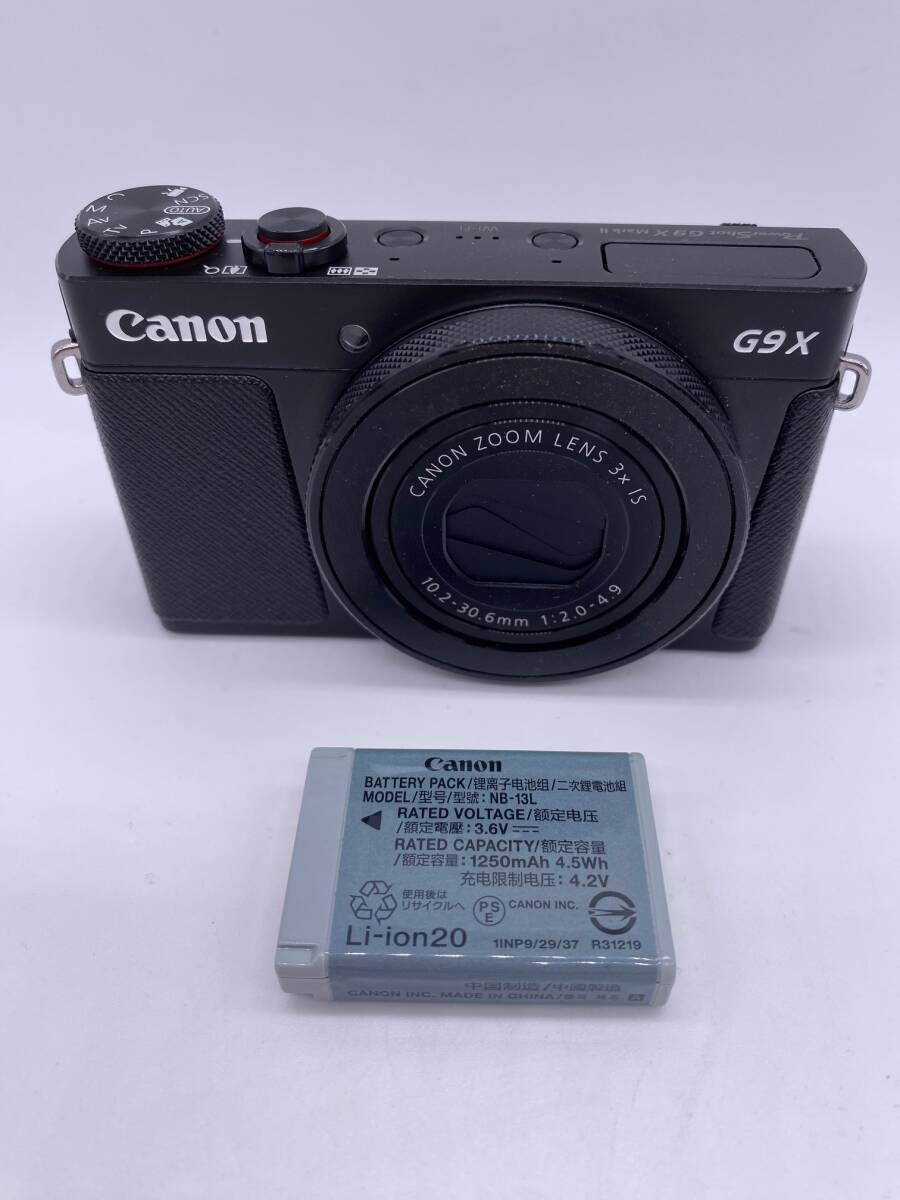 【ジャンク？】Canon コンパクトデジタルカメラ PowerShot G9 X Mark II ブラック PSG9XMARKIIBK_画像1