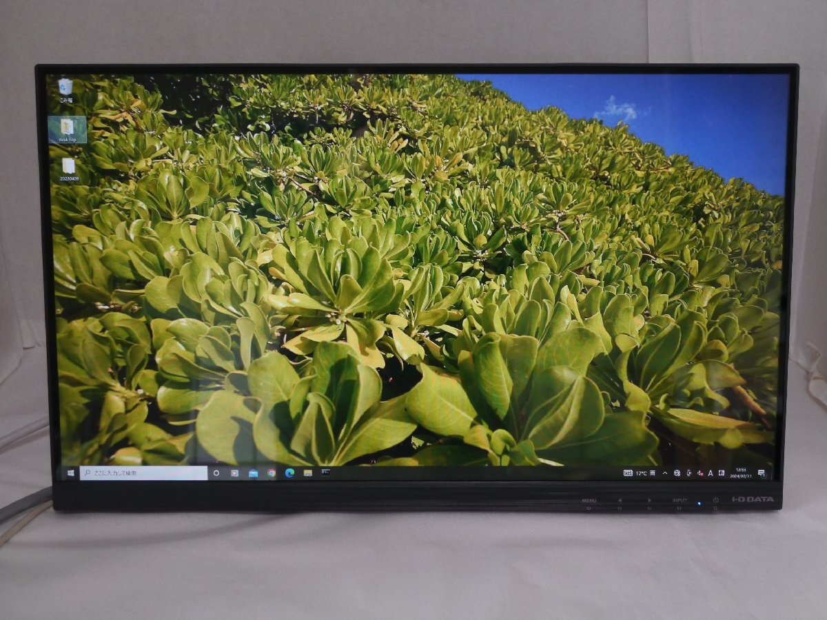 送料込み 使用時間909 タッチパネル 10点マルチタッチ I・O LCD-MF224FDB-T 21.5 液晶モニタ HDMI/DVI/RGB Win11/10/8.1/8/7_画像1