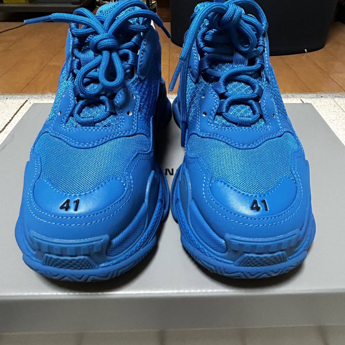 BALENCIAGA TRIPLE S SNEAKER ブルー 41(41】バレンシアガ BALENCIAGA TRIPLE S SNEAKER ブルー 41(41】バレンシアガ