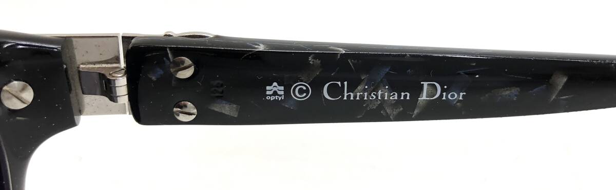 Christian Dior クリスチャンディオール 度付きサングラス メガネフレーム ブラック系 2906A 95 57の画像7