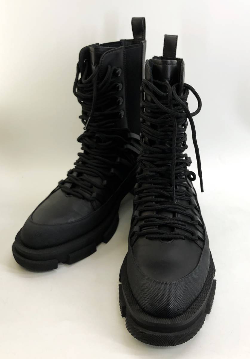 Y's × both ワイズ ブース ヨウジ ヤマモト 42 レースアップブーツ ブラック 黒 MEN'S Lace-up boots GAB903-MB122 箱あり_画像2