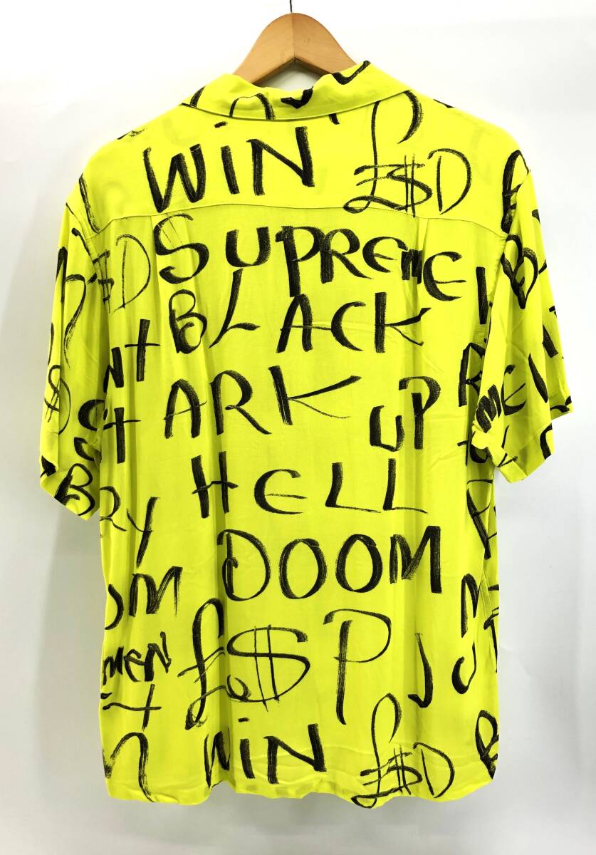 半袖シャツ　アロハシャツ　Supreme　シュプリーム　RN101837　RAYON　100％　イエロー　SIZE S_画像2