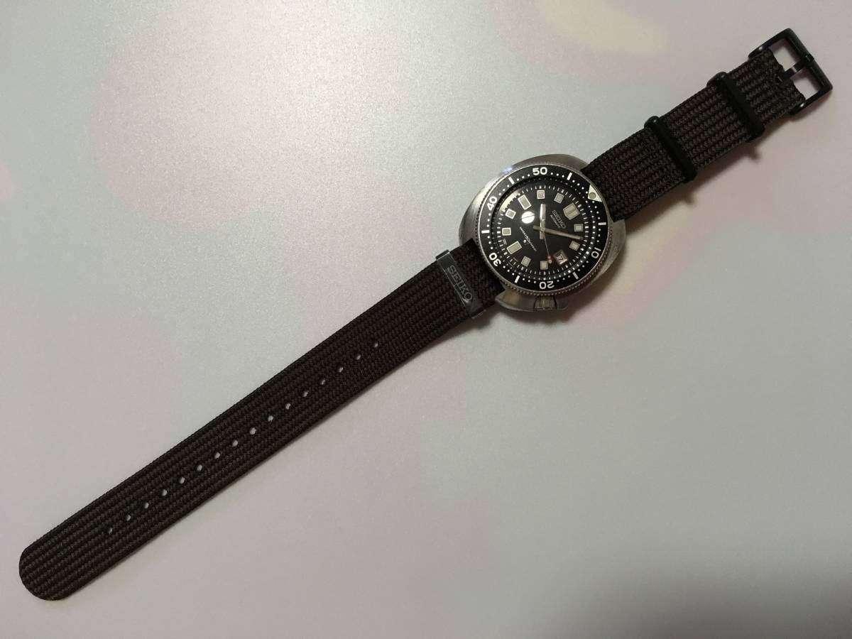 6105-8110 セカンドダイバー植村モデルにもおすすめです。L0N3017M0 ブラウン SEIKO プロスペックス 20mm ポリエステルバンド _画像6