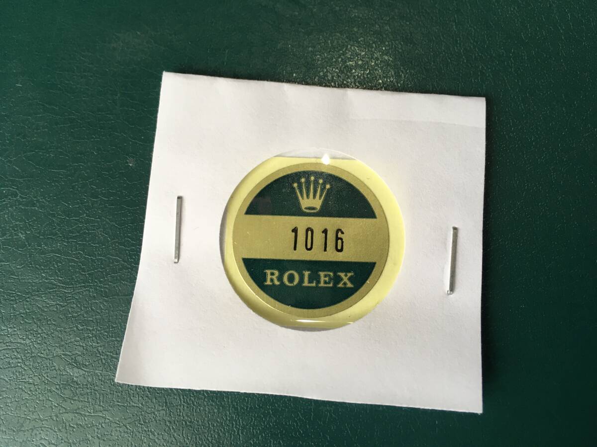 希少！ROLEX ロレックス ビンテージ 1016 エクスプローラー1 裏蓋シール バックケース ステッカー_画像2