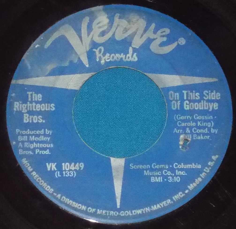 ☆7inch EP★US盤●THE RIGHTEOUS BROTHERS/ライチャス・ブラザーズ「On This Side Of Goodbye/サヨナラは言えない」60s名曲!●_画像2