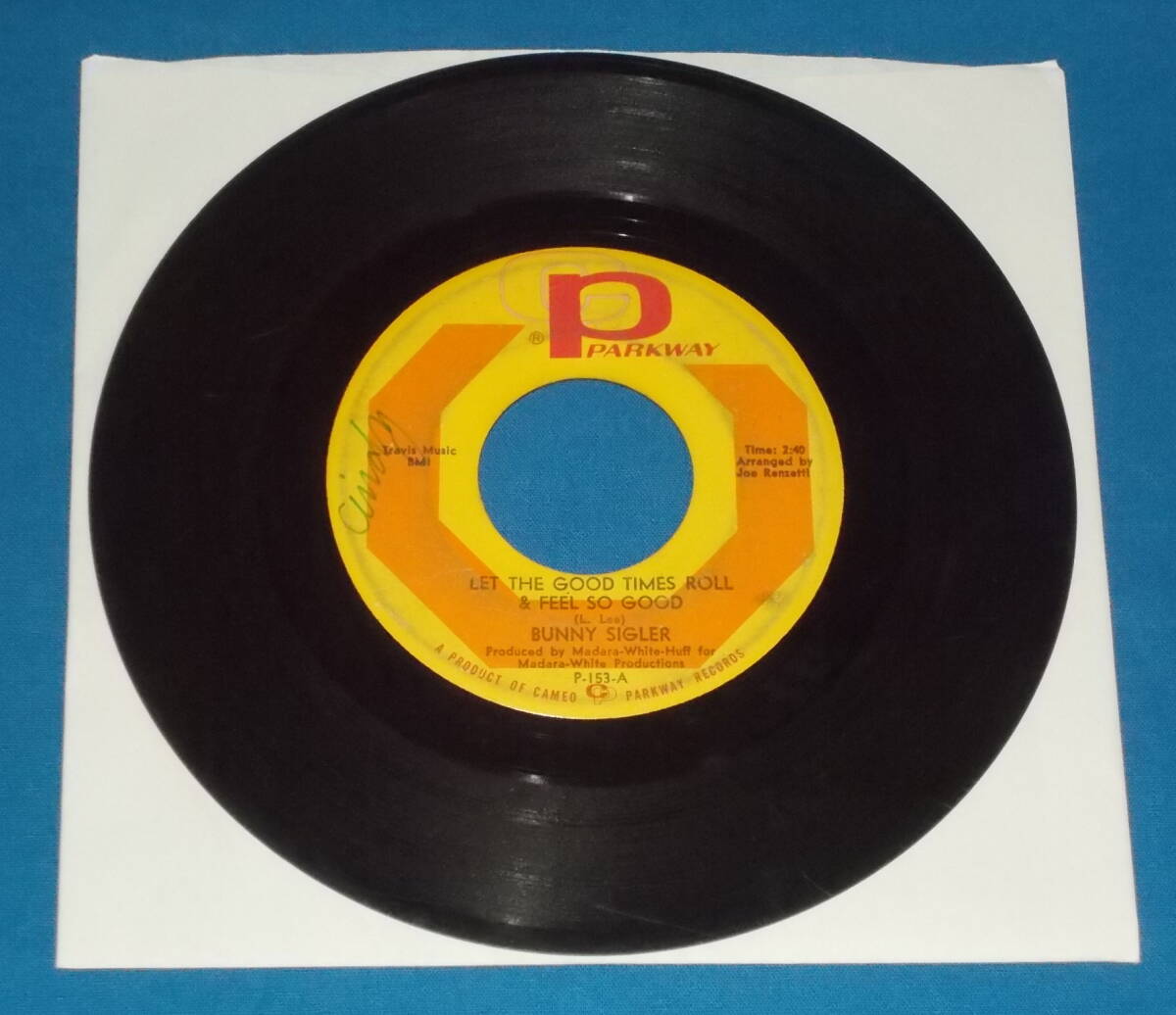 ☆7inch EP★US盤●BUNNY SIGLER/バニー・シグラー「Let The Good Times Roll & Feels So Good」60sR&B名曲!●_画像1