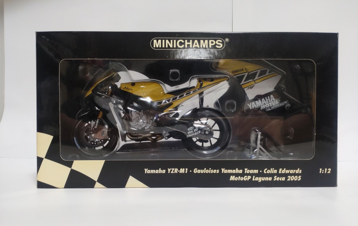 PMA MINICHAMPS 1/12 2005 YZR-M1 コーリン エドワーズ US YAMAHA ラグナセカ 限定　Moto GP ミニチャンプス ゴロワーズ_画像9