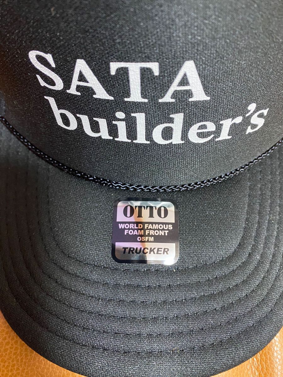 車イベントで購入★激レア★佐田ビルダーズ  SATA builder's メッシュキャップ◎サイン入り◎ 帽子 黒