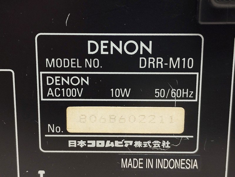 DENON デノン カセットデッキ DRR-M10 ジャンク_画像8