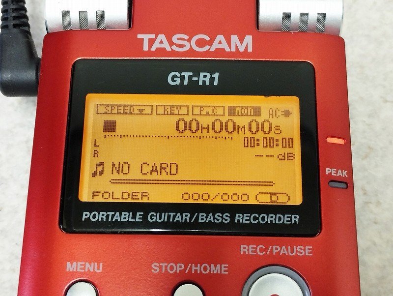 TASCAM タスカム ポータブルデジタルレコーダー GT-R1 ジャンク_画像5