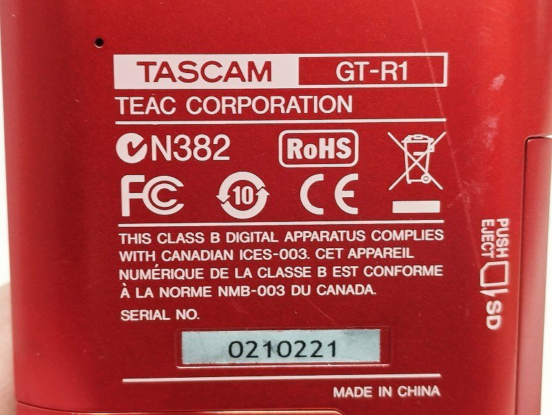 TASCAM タスカム ポータブルデジタルレコーダー GT-R1 ジャンク_画像10