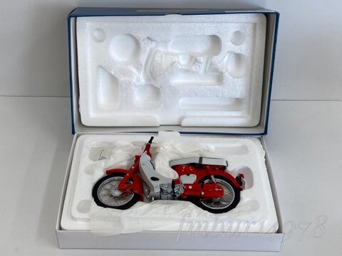 1円スタート！＜絶版・未使用＞EBBRO　エブロ　1/10　Honda SUPER CUB　CA100 （RED)　ホンダ　スーパーカブ　バイク　赤_画像8
