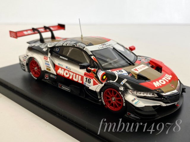 1円スタート！＜未使用＞EBBRO　エブロ　1/43　MOTUL MUGEN NSX-GT No.16　SUPER GT GT500 2018　モチュール　無限　武藤 英紀 / 中嶋 大祐_画像7