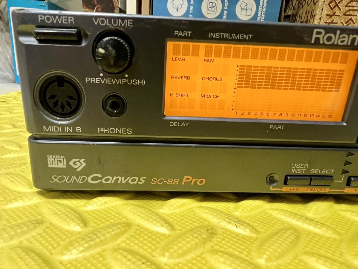1円スタート Roland ローランド SOUND CANVAS SC-88 PRO MIDI音源モジュール 動作未確認_画像2