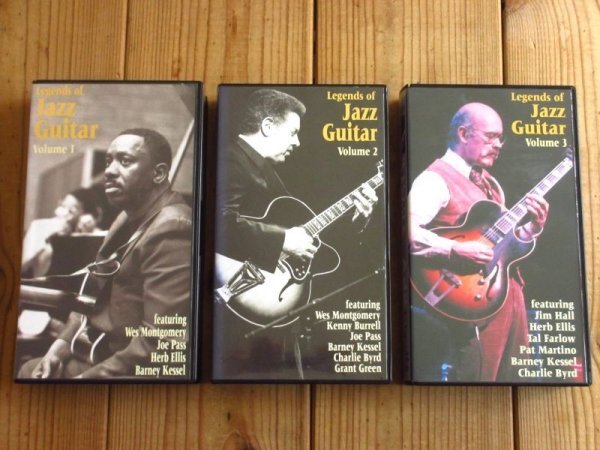 3巻セット 日本語字幕付 Wes Montgomery Kenny Burrell Jim Hall Tal Farrow Joe Pass Barney Kessel/ Legends of the Jazz Guitar Vol.1~3_画像1
