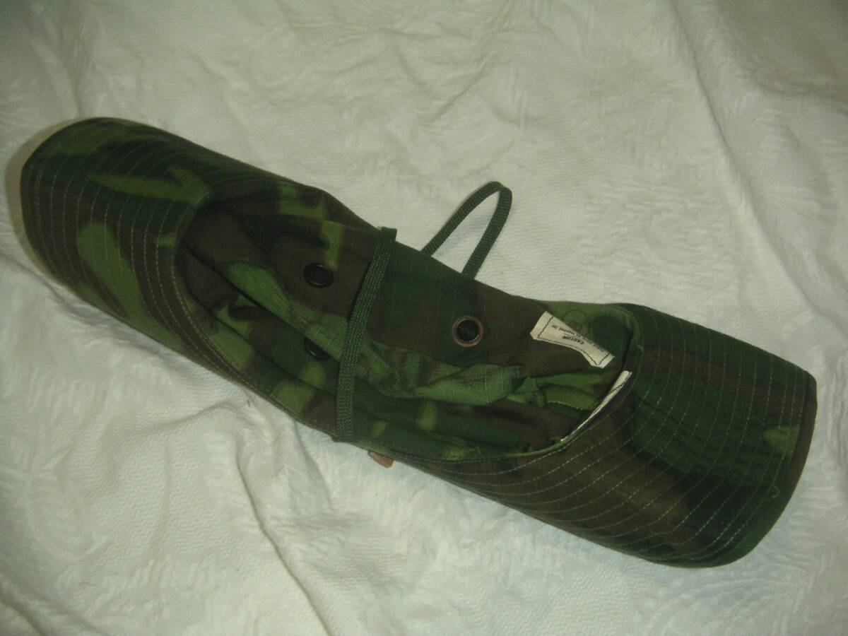未使用 米軍 実物 ベトナム戦 68年製 ERDL グリーン リーフ カモ 迷彩 ジャングルハット ブーニー ハット サイズ6 7/8(外周57cm)NAM ナム戦の画像3