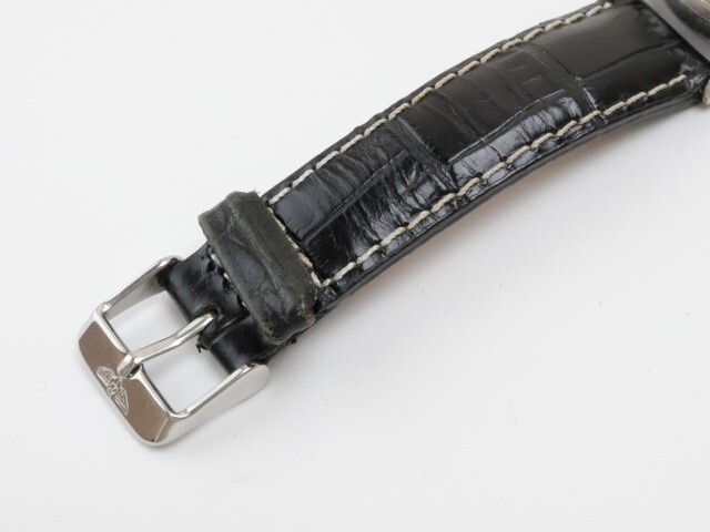 2403-600 KO-pp 手巻き式 腕時計 17石 クロノグラフ スモセコ 銀色_画像4