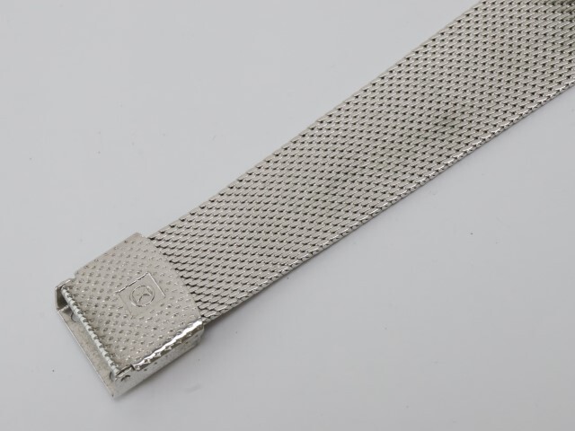 2403-663 ファーブルルーバ 手巻き式 腕時計 FAVRE-LEUBA 銀色文字盤 丸型 純正 一体型金属メッシュブレス 箱有りの画像4