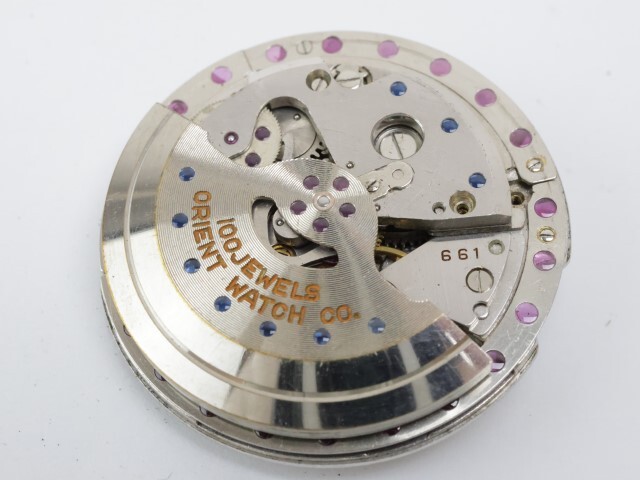 2403-667 オリエント オートマチック 腕時計 ORIENT S-45406 グランプリ100 100石 ムーブメント ケースの画像6