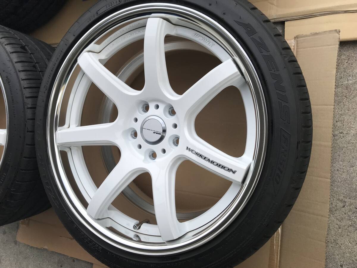 美品　WORK ワーク　エモーション　T7R 2P 4本セット　18x9.5J ＋42 18x8.5J ＋35 114.3 5H_画像4