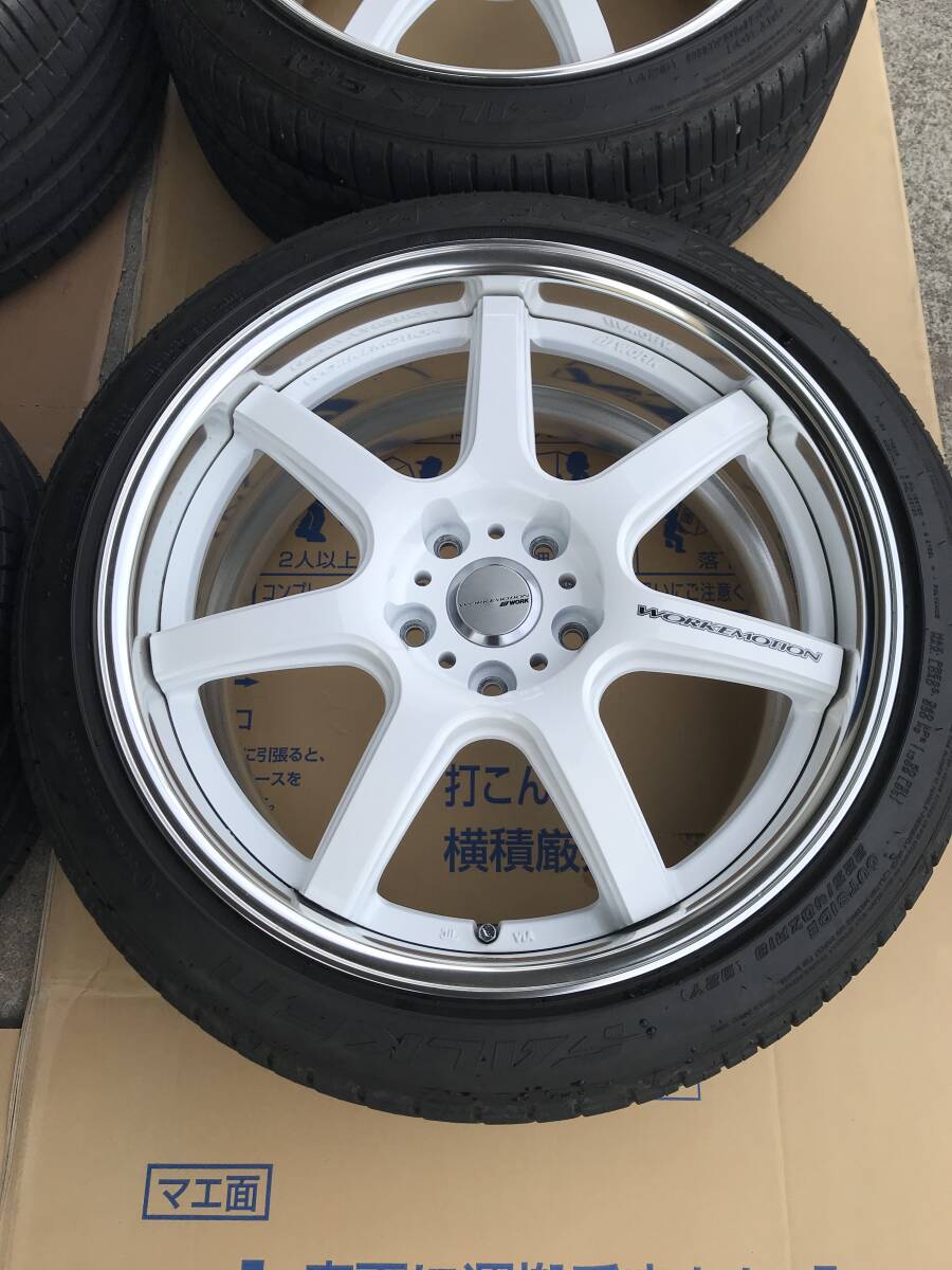 美品　WORK ワーク　エモーション　T7R 2P 4本セット　18x9.5J ＋42 18x8.5J ＋35 114.3 5H_画像7