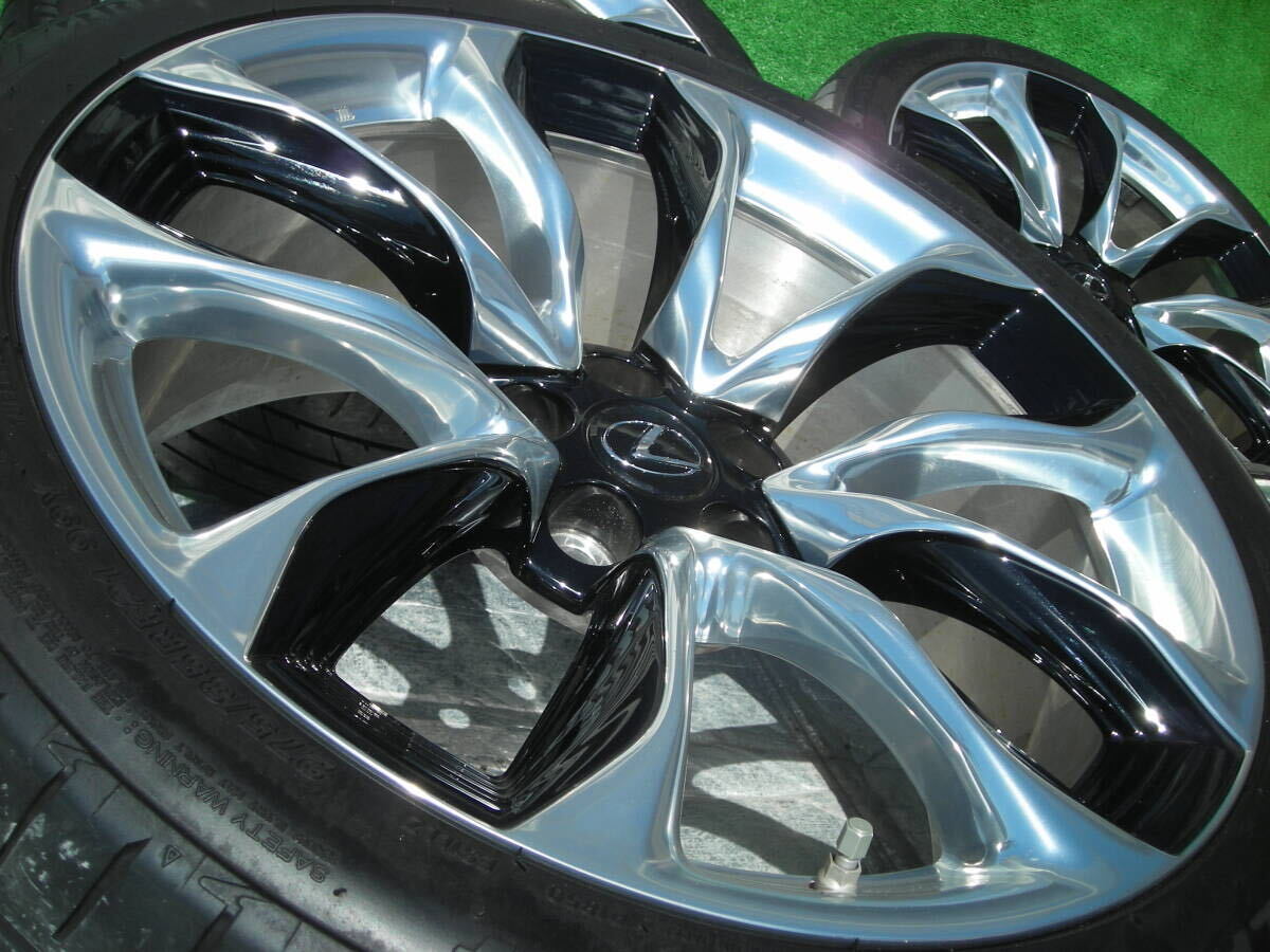 レクサスLC500/500h/純正Sパッケージ(21) LEXUS SUPER ALLOY/鍛造高級★綺麗な光沢/ブラック/ポリッシュ★現行/アル/ヴェル/流用/4本セット_ブラック/ポリッシュ/足元が引き締まります