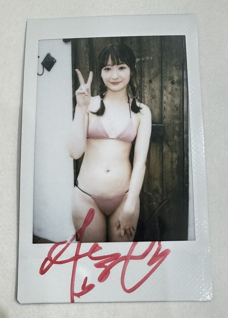 近藤あさみ 水着 サイン入りチェキ 近藤あさみ『あさみについて』特典/直筆サイン入り水着現場