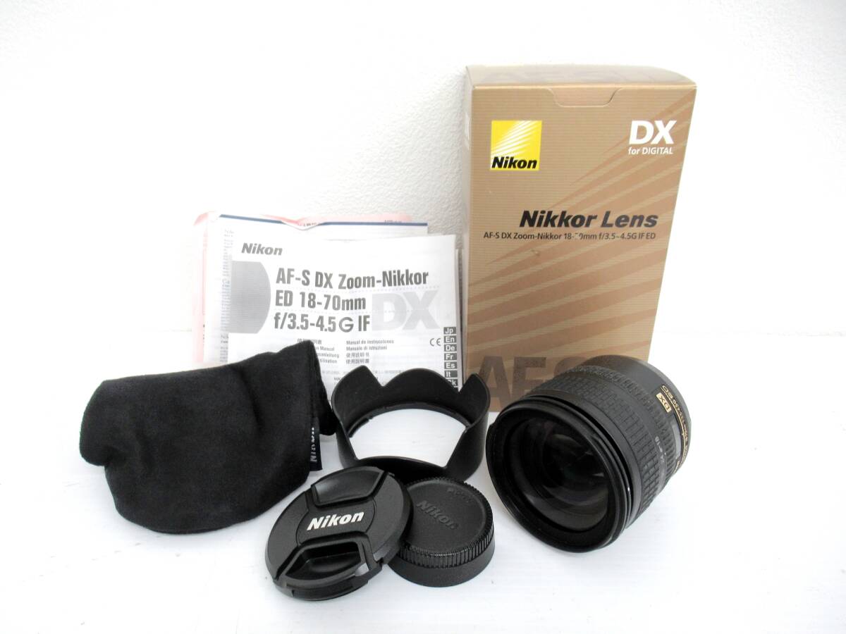 【Nikon/ニコン】寅⑤45//箱付 AF-S DX Zoom-Nikkor 18-70mm f/3.5-4.5G IF ED_画像1
