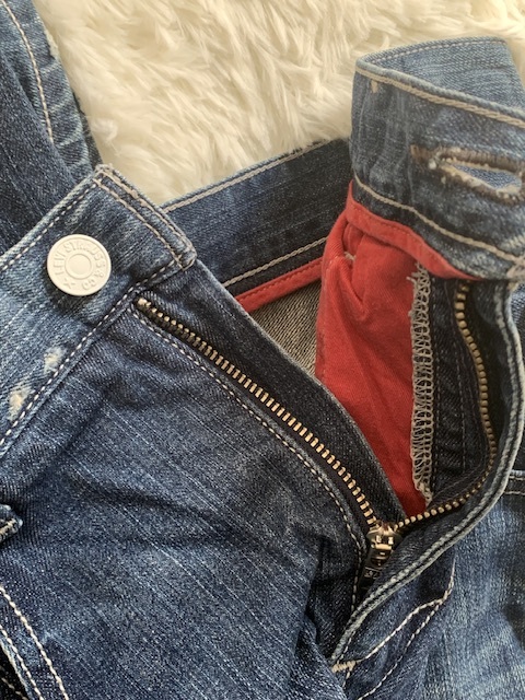 LEVI'S リーバイス LEVI'S REDWIRE リーバイス レッドワイヤー デニムパンツ LOW CROTCH SLIM USED加工 インディゴ _画像4