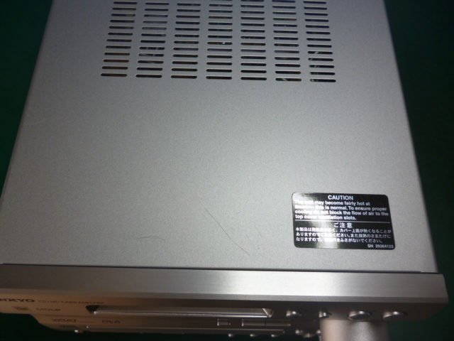 ONKYO FR-N9NX（CD/MD/USBコンポ）CDピックアップ交換済 リモコン、アンテナ、取説付きの画像9