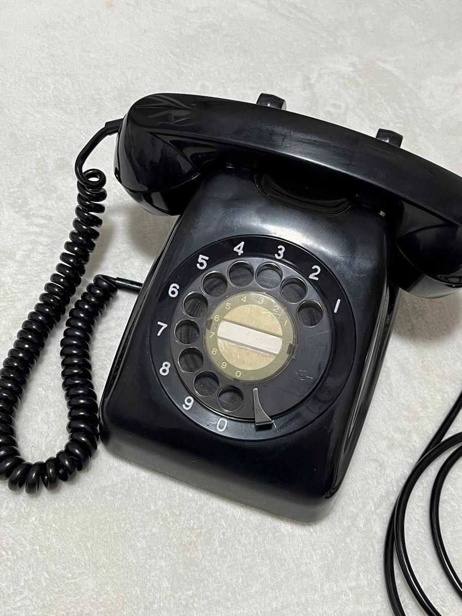 黒電話 601A2 黒電話 昭和レトロ ダイヤル式 アンティーク 電話機 レトロ ダイヤル式電話 日本電信電話公社