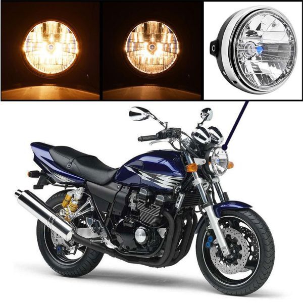 バイク ヘッドライト マルチリフレクター 汎用 互換 H4 ドレスアップ カブ 180mm ヤマハ ホンダ CB400SF XJR 400 1200 1300 RZ aの画像10