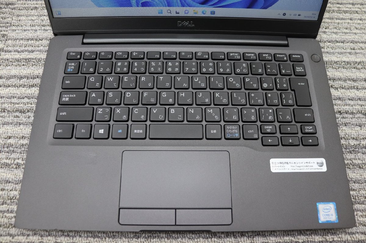 N1円♪【i5第8世代】DELL / Latitude 7300 / CPU：core i5-8265U@1.60GHz / メモリ：16GB / SSD：256GB / Windows11 Pro_画像2