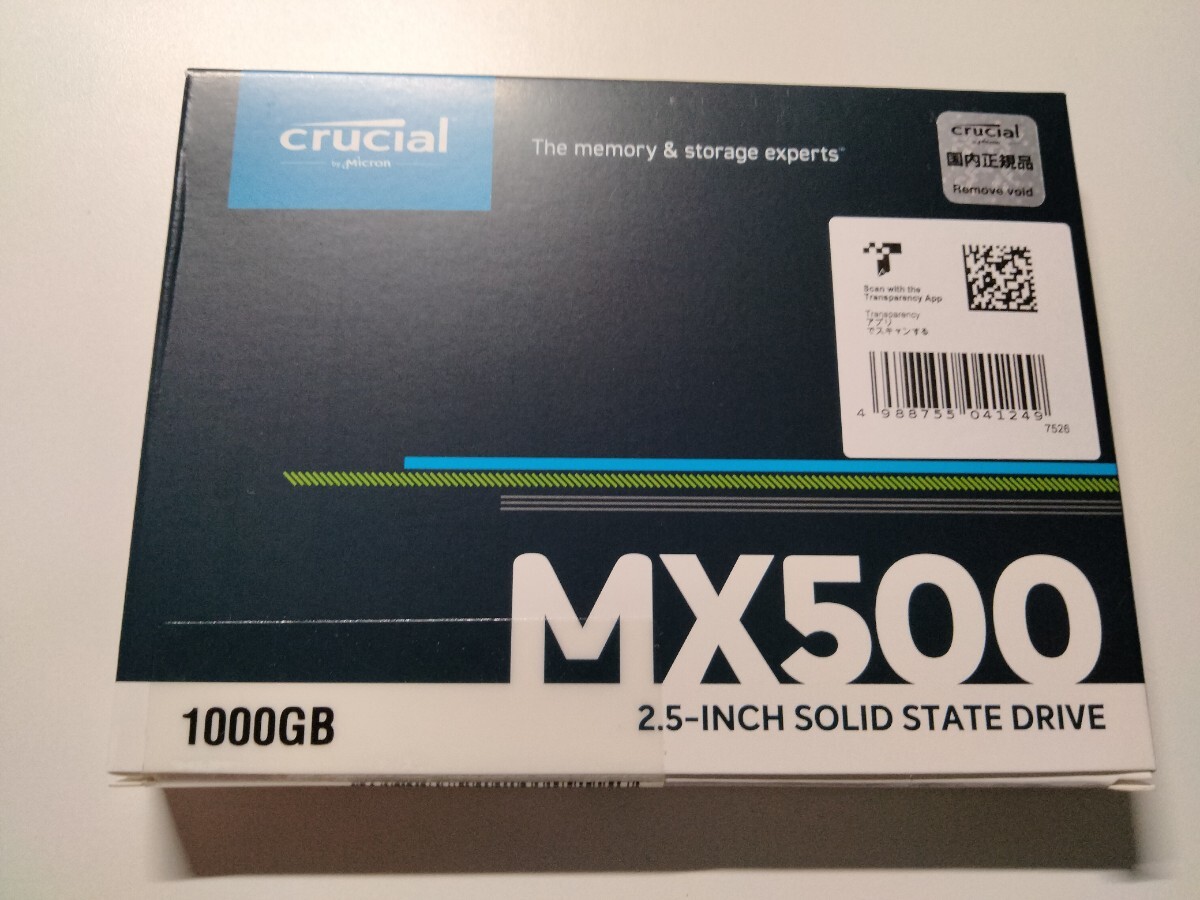 【新品】crucial MX500 1TB CT1000MX500SSD1#03