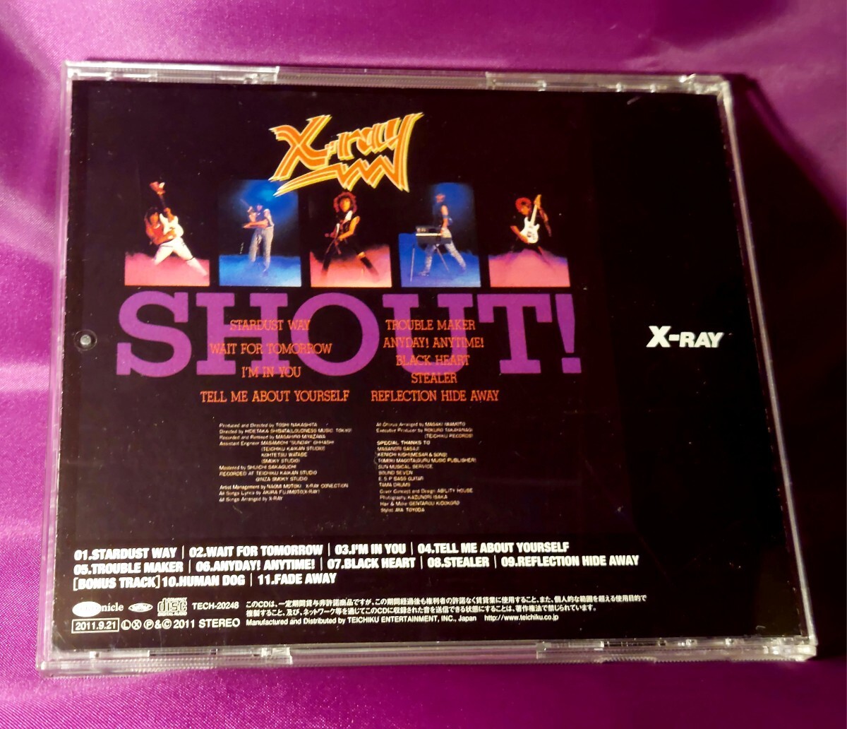 CD♪X-RAY/SHOUT!♪1984年/3rd/全11曲収録/2011年デジタル・リマスター仕様の画像2