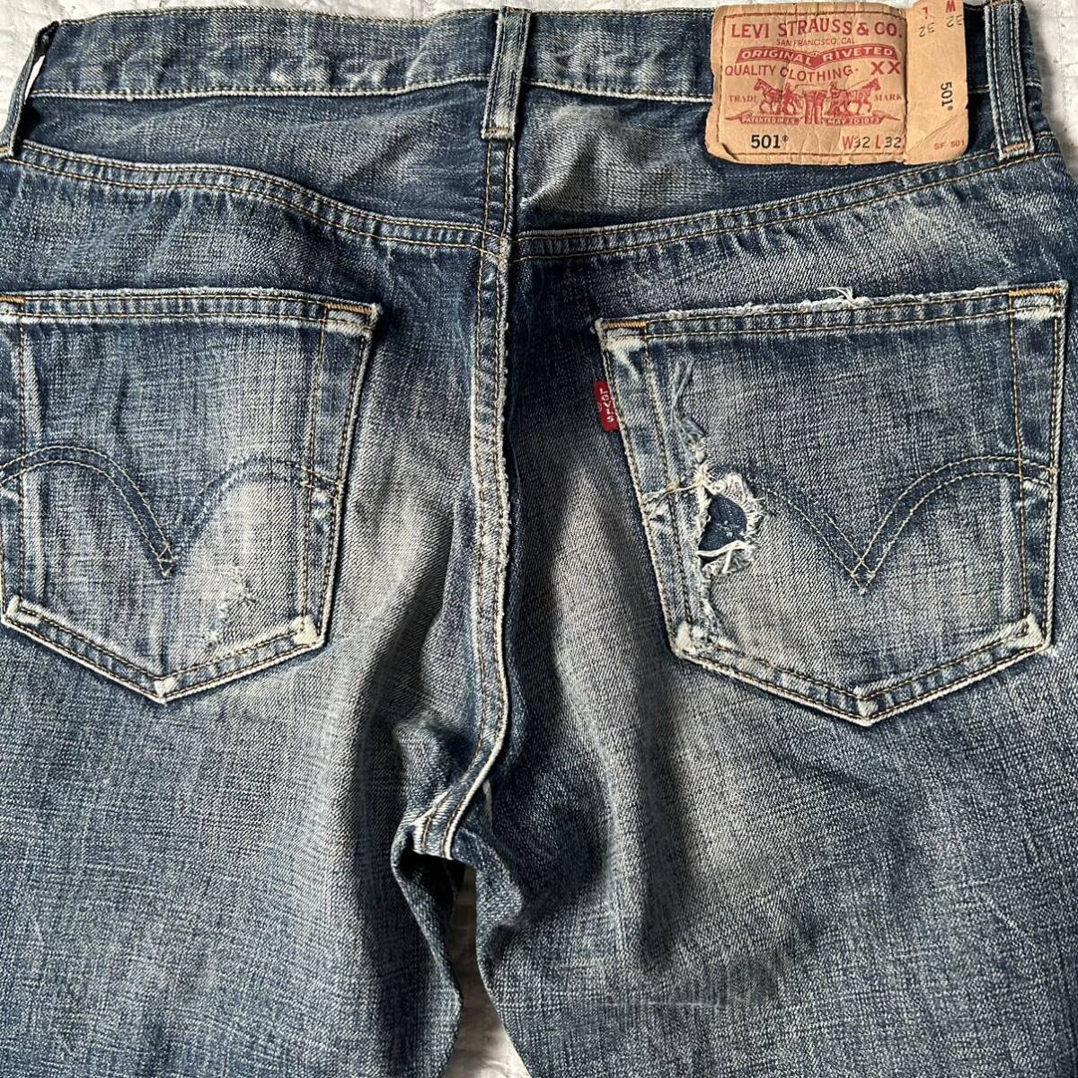 ★Levi's リーバイス 501 /デニム ジーンズ W32 L32　股下約80㎝★_画像9